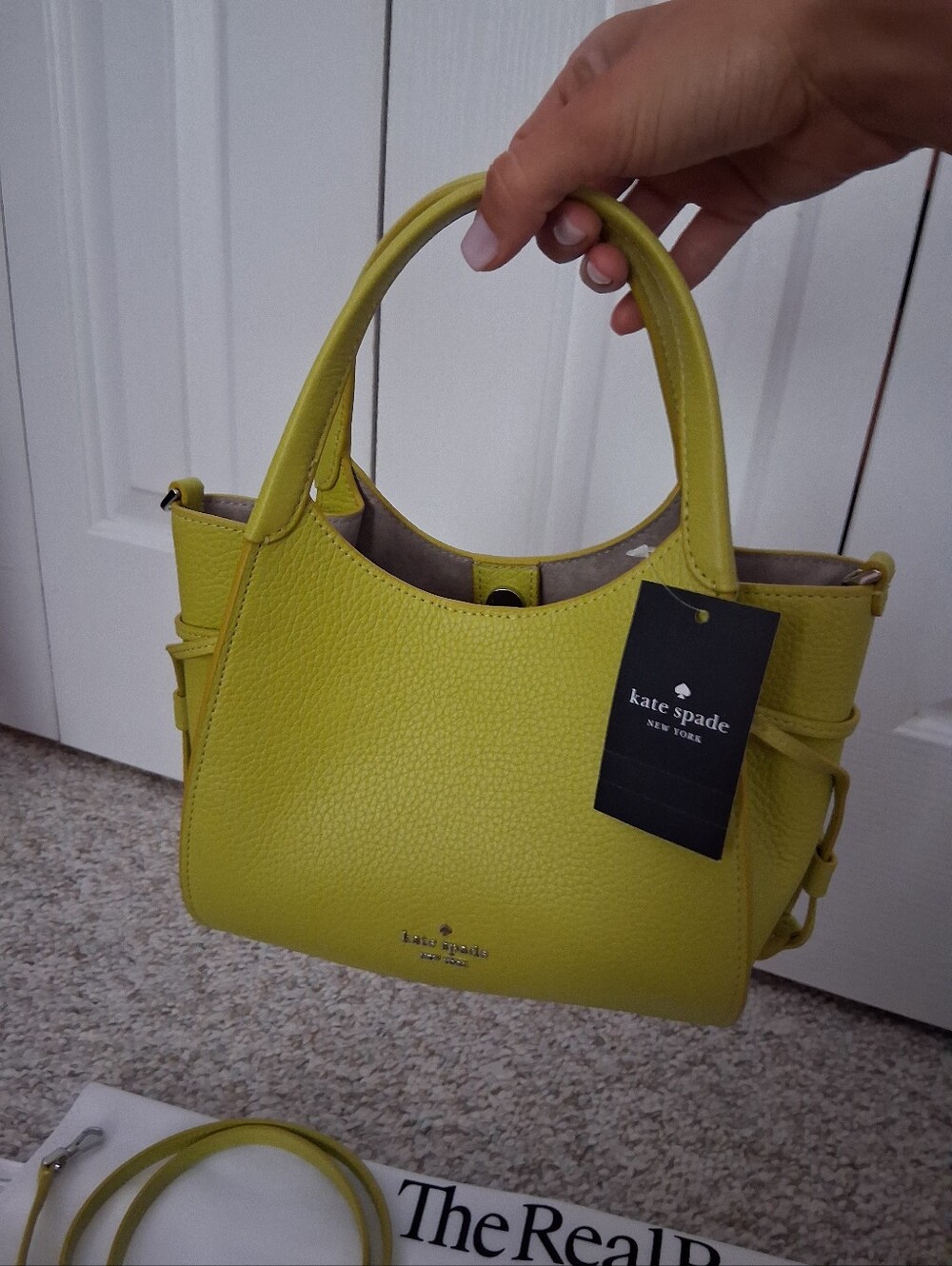 NWT! Kate Spade Pebbled Leather "Stash" Small Crossbody Satchel - Picture 8 of 15